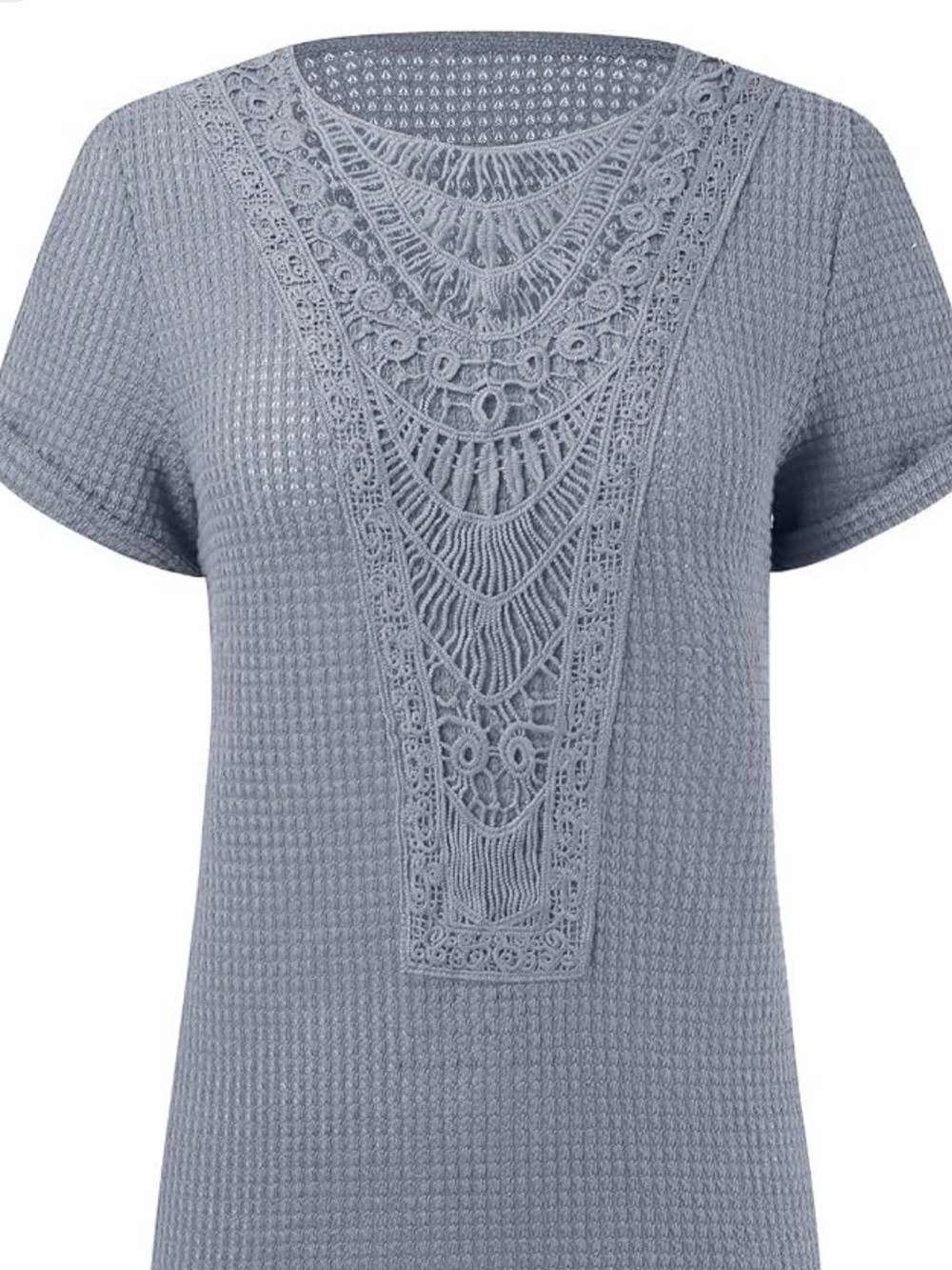 Women's Light Blue Knit Top